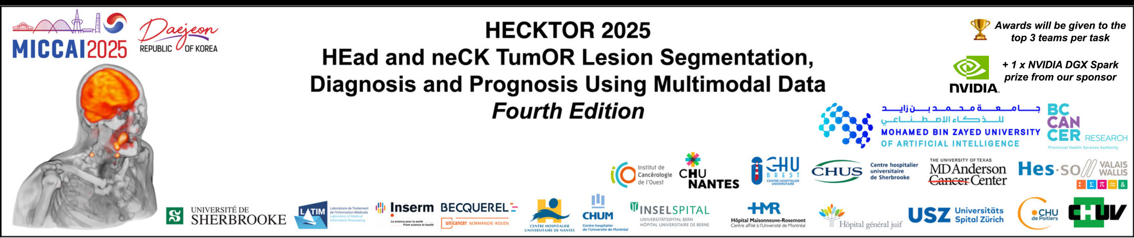 HEad and neCK TumOR Lesion Segmentation, Diagnosis and Prognosis Banner